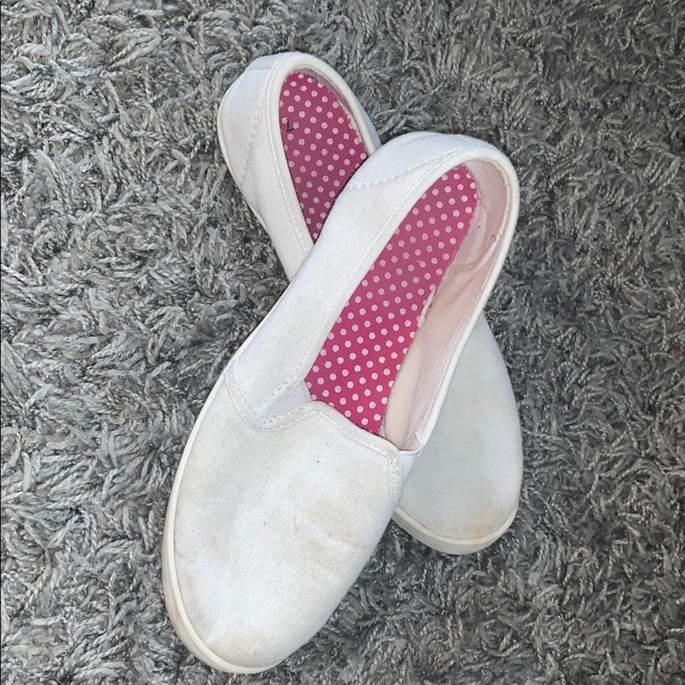 WELL WORN white mock Vans